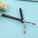 2Pcs Nail Art Gel Pen Brush Drawing Painting Wood Handle Manicure Tool Newly