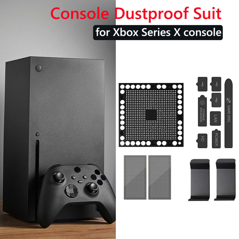 Game Console Dust Cover for Xbox Series X Heat Dissipation Dustproof Plug Net