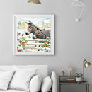 DIY Diamond Painting Donkey Full Round Drill Mosaic Art Picture Rhinestone Kits