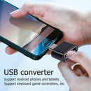 Micro USB Cable Adapter USB 2.0 to USB OTG Converter for Mouse (Black 1pc)