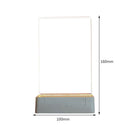 Korean Transparent Acrylic Message Board with Pen Lamp Luminous DIY Night Lig