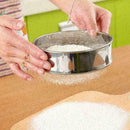 1Pcs Steel Flour Sifting Sifter Sieve Strainer Cak Kitchen F7Z4 Baking K0P9 C2I3