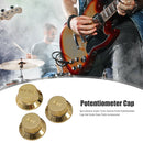 3pcs Volume Tone Control Knobs Potentiometer Caps Hat for Electric Guitar P