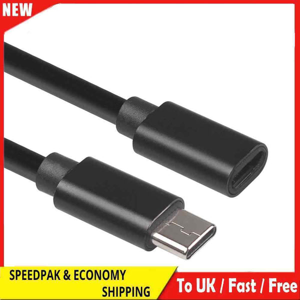 Type-C Male to Female Extension Cable 480Mbps USB C Power Supply Charging Wire
