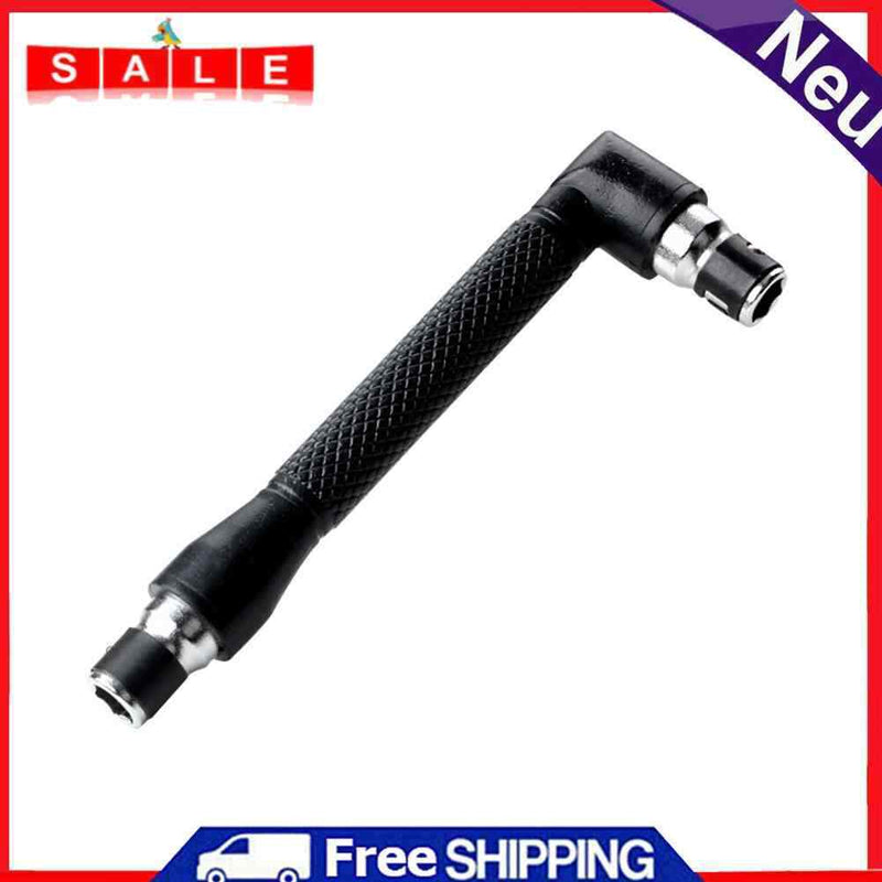 L-Shaped Double Head 1/4-Inch Socket Wrench Clamp Screwdriver Home Hand Tools