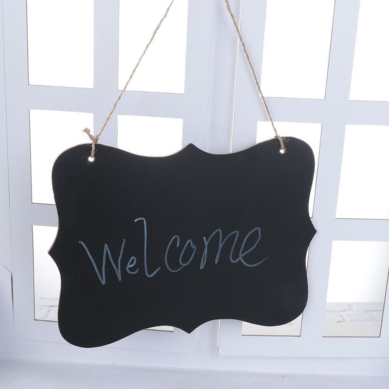 Wedding Memo Sign Message Label Love Heart Chalkboard Wooden Mini Blackboard