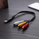 0,3 m USB Männer zu 3RCA männlichen AV Audio Konverter Adapter Kabel für HDTV