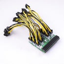 6 Pin to 8 (6+2) Pin PCIE Adapter GPU Splitter Hub Power Cable (5pcs)
