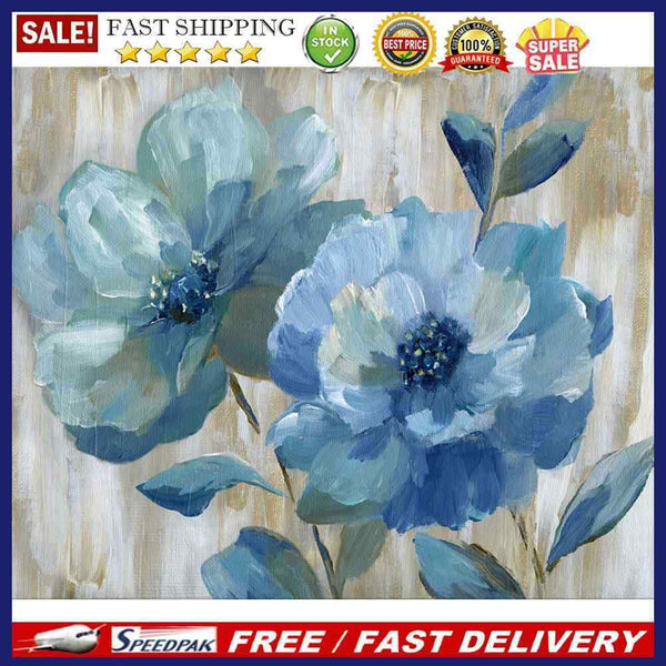 Oil Paint by Numbers Flower Canvas Artwork Living Room Art Picture Decoration
