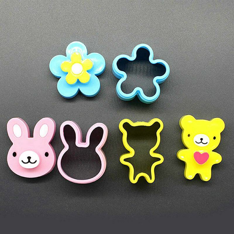 Mini Sandwich Cutters Shapes For Kids Plastic Bento Cutters Mold Sandwich Q1O6