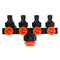 4 Way Hose Splitters Automatic Watering Pipe Linker Timer Garden Irrigation