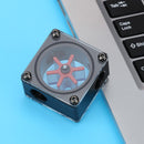 G1/4 Port 3 Impeller Water Flow Meter Indicator for PC Water Cooling(Black)