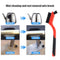 3pcs Wire Brush 7 inch Mini Micro Rust Paint Remover Scrubbing Brushes Red Newly