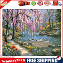 DIY Painting by Numbers Romantic Creek Oil Painting on Canvas Home Decor