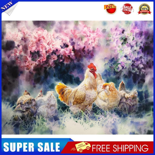 DIY Paint by Number Kits Chicken Bushes Pattern Art Zero Basis On Canvas