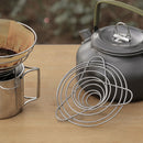 Steel Coffee Dripper Stand Holder Foldable Camping Coffee Filter Rack (L) Newly