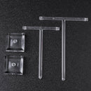 2pcs/set Glass Earrings Jewelry Organizer Display Rack Stand Holder