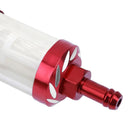 8mm CNC Aluminum Gas Fuel Oil Filter for ATV Dirt Pit Bike Motocross(Red) Newly