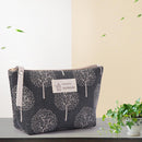 Printed Cosmetic Bag Canvas Purse Zip Makeup Wash Storage Pouch (Style 6) Newly