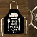 Kitchen Utensil Print Linen Apron Waterproof Home Cooking Bibs (82x68cm)