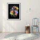 5D Diamond Painting Abstract Cross Full Round Rhinestone DIY Art Mosaic Pictu