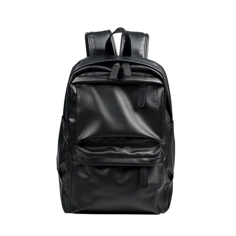 Women Men Travel Large School Bag Leather Rucksack Laptop Backpack