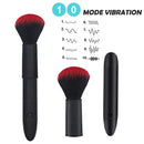 Electric Makeup Brush 10 Speed Waterproof USB Charge Vibrating Gift`