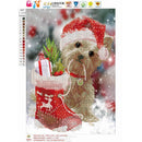 Dog Christmas Xmas 5D Diamond Embroidery Painting Rhinestone Cross Stitch