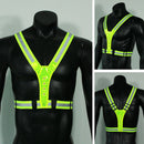 LED Reflective Running Vest, Women Men Warning Lights Safety Gear (Yellow) Newly