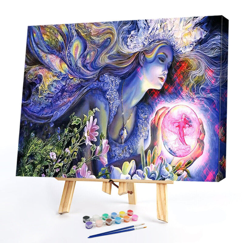 Forest Goddess Oil Paint By Numbers Kit DIY Acrylic Painting on Canvas Gift