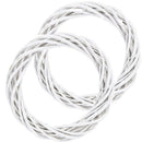 Decorations White Wreath Christmas Rattan Ring Garland Hanging Wreath Wicker