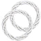 Decorations White Wreath Christmas Rattan Ring Garland Hanging Wreath Wicker