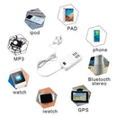 Multi 6-Ports Portable 1.5m Cable Adapter Power Supply USB Phone Charger Socket
