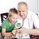 with LED Light and Stand Shatterproof Magnify Glass Handheld Foldable Magnifier