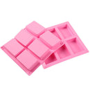 6 Grids Long Silicone Handmade Soap Mold Rectangle DIY Craft Cake Molds Newly
