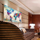World Map 5D DIY Diamond Painting Full Round Embroidery Living Room Decoration
