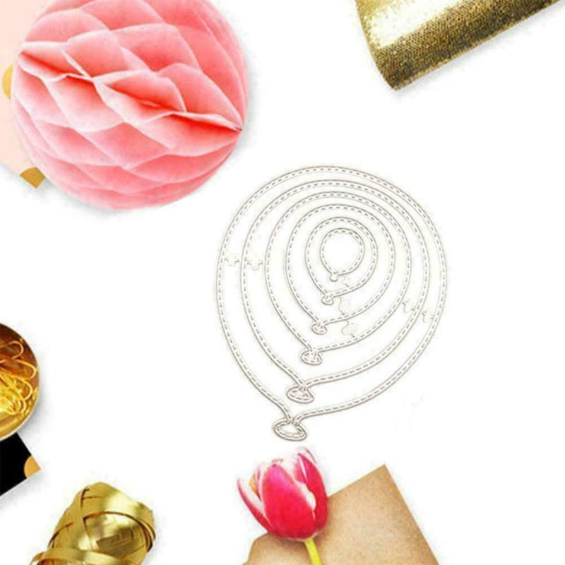 6PCS/lot Balloons Metal Cutting Dies Stencil Scrapbooking E6U4 Craft W4A6