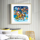 5D DIY Mosaic Kit Ski Dog Bead Art Full Drill Diamond Painting Home Wall Gift