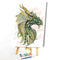 DIY Digital Oil Painting By Numbers Green Dragon Picture Living Room Decor