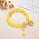 Jewelry Small Daisy Bracelet Cuff Bangles Shiny Bracelets Crystal Bracelet
