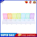 7 Day Pill Medicine Storage Box Rainbow Tablet Weekly Organizer (No Word)