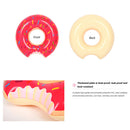 Inflatable Swimming Ring Pink Donut Design Beach Thickening Ring (90cm)