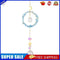 #A Crystal Hexagon Moon Chandelier Pendant Prism Wind Chime Car Hanging Home Dec