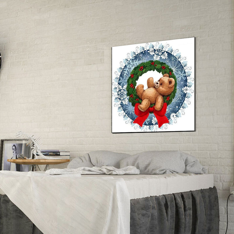 Full Drill Diamond Painting Xmas Animal Embroidery Rhinestone Art (JH043) Newly