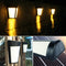 6 LED Solar Power Light Sensor Wall Light  Garden Fence Lamp Warm White Newly