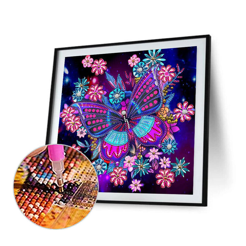 #A Butterflies Diamond Painting Special-shaped Partial Drill 5D DIY Wall Art Cra