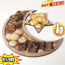Muslim Wooden Eid Mubarak Ramadan Table Decor Dessert Pastry Serving Tray hot.