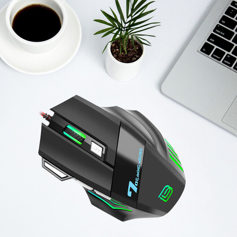 Professional Wired Mouse Mechanical Mouse Gamer RGB Mice for PC Notebooks