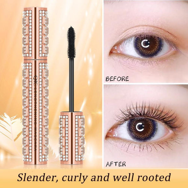 4D Flash Diamond Waterproof Silk Fiber Thick Lengthening Hotsale Mascara CA W3O7