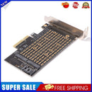 PCIE to M2/M.2 Adapter NVME M2 NGFF SSD to SATA PCI-E X4 M Key + B Key Card